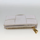 BOTTEGA VENETA INTRECCIATO Bifold Wallet Leather Purple Gold Auth bs34168-6