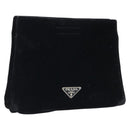 PRADA Pouch Velor Black Auth bs34170-1