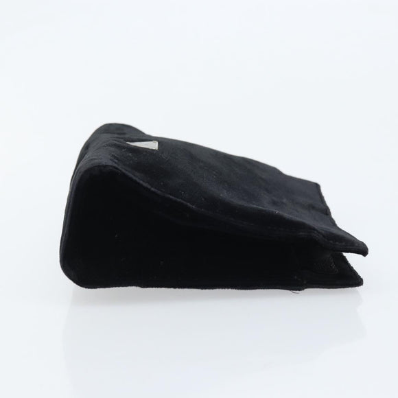 PRADA Pouch Velor Black Auth bs34170
