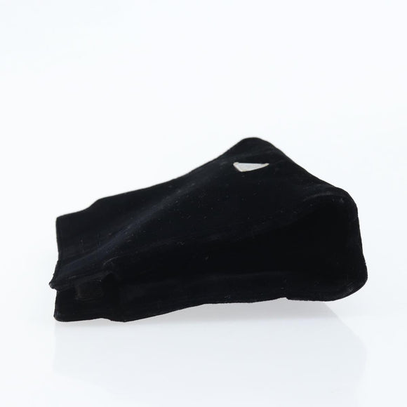 PRADA Pouch Velor Black Auth bs34170