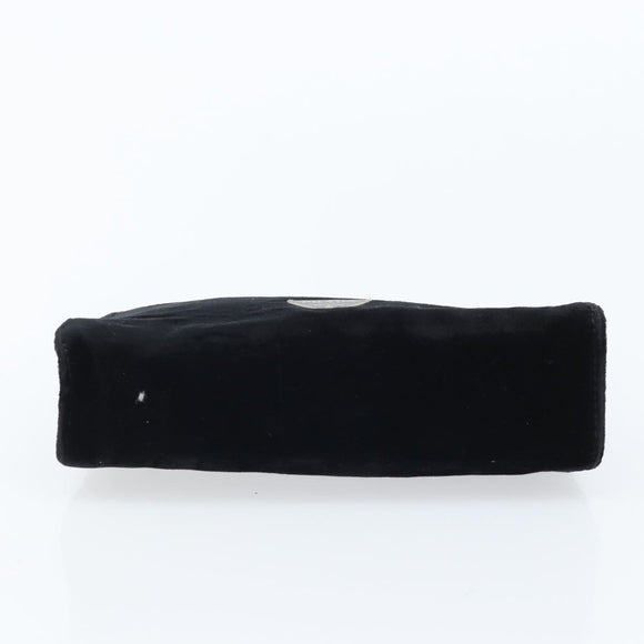 PRADA Pouch Velor Black Auth bs34170