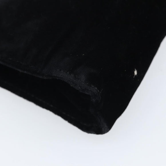 PRADA Pouch Velor Black Auth bs34170