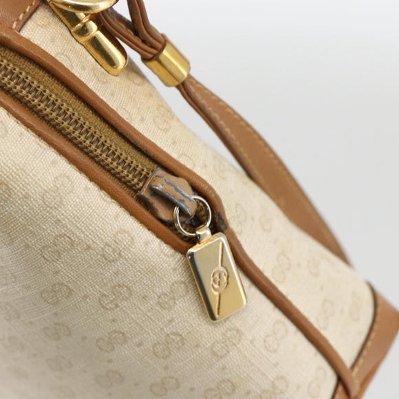 GUCCI Micro GG Supreme Shoulder Bag PVC Beige Gold 007 104 4916 Auth bs34174