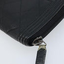 CHANEL Boy Chanel Matelasse Wallet Caviar Skin Black CC Auth bs34179-10