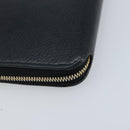 BALENCIAGA Long Wallet Leather Black 594290 Auth bs34182-16