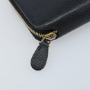 BALENCIAGA Long Wallet Leather Black 594290 Auth bs34182-8