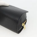 LOUIS VUITTON Epi Dauphine PM Pouch Black M48442 LV Auth bs34183-15