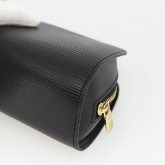 LOUIS VUITTON Epi Dauphine PM Pouch Black M48442 LV Auth bs34183