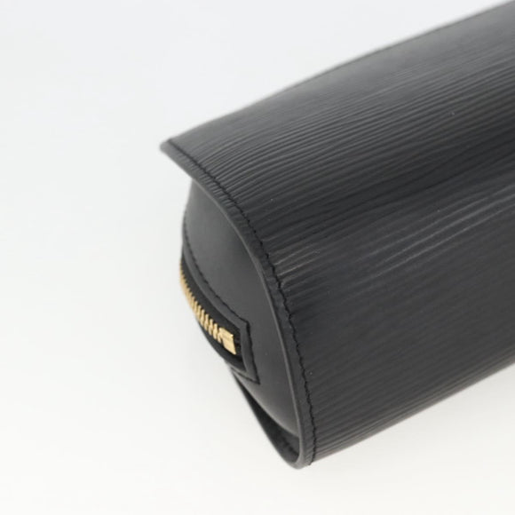 LOUIS VUITTON Epi Dauphine PM Pouch Black M48442 LV Auth bs34183