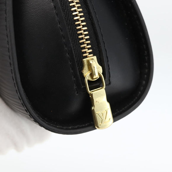 LOUIS VUITTON Epi Dauphine PM Pouch Black M48442 LV Auth bs34183