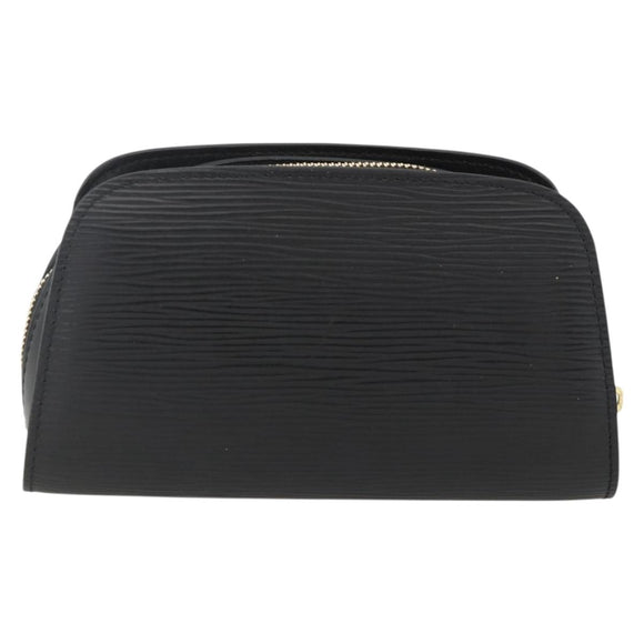 LOUIS VUITTON Epi Dauphine PM Pouch Black M48442 LV Auth bs34183