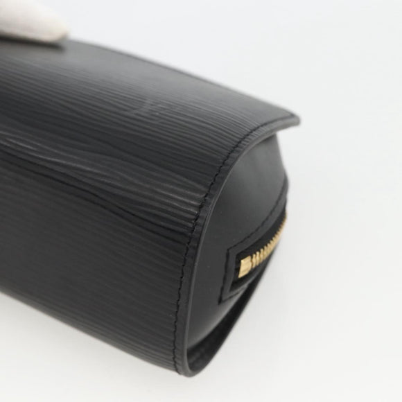 LOUIS VUITTON Epi Dauphine PM Pouch Black M48442 LV Auth bs34183