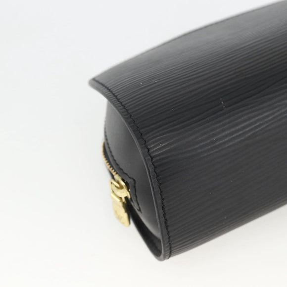 LOUIS VUITTON Epi Dauphine PM Pouch Black M48442 LV Auth bs34183
