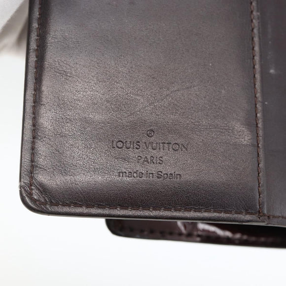 LOUIS VUITTON Vernis Agenda PM Day Planner Rouge Favist R21072 LV Auth bs34184