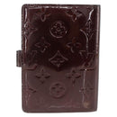 LOUIS VUITTON Vernis Agenda PM Day Planner Rouge Favist R21072 LV Auth bs34184-2
