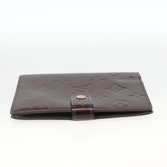 LOUIS VUITTON Vernis Agenda PM Day Planner Rouge Favist R21072 LV Auth bs34184