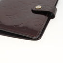 LOUIS VUITTON Vernis Agenda PM Day Planner Rouge Favist R21072 LV Auth bs34184-7