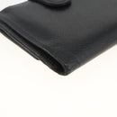 CHANEL Bifold Wallet Caviar Skin Black Gold CC Auth bs34185-11