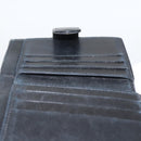 CHANEL Bifold Wallet Caviar Skin Black Gold CC Auth bs34185-14