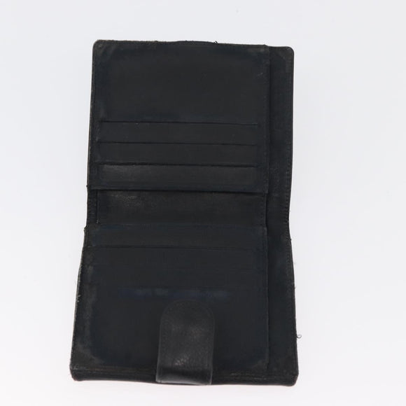 CHANEL Wallet Caviar Skin 2 Set Black CC Auth bs34186