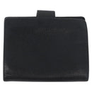 CHANEL Wallet Caviar Skin 2 Set Black CC Auth bs34186-3