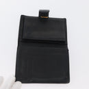 CHANEL Wallet Caviar Skin 2 Set Black CC Auth bs34186-8