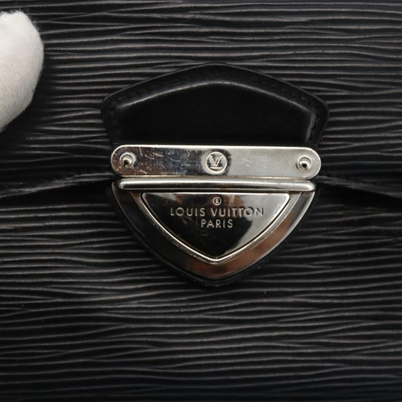 LOUIS VUITTON Epi Portefeuille Eugenie Long Wallet Black M63882 LV Auth bs34189