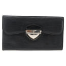 LOUIS VUITTON Epi Portefeuille Eugenie Long Wallet Black M63882 LV Auth bs34189-13