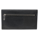 LOUIS VUITTON Epi Portefeuille Eugenie Long Wallet Black M63882 LV Auth bs34189-2
