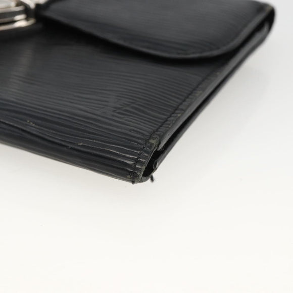 LOUIS VUITTON Epi Portefeuille Eugenie Long Wallet Black M63882 LV Auth bs34189
