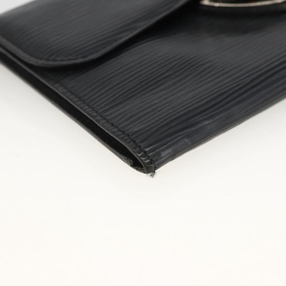 LOUIS VUITTON Epi Portefeuille Eugenie Long Wallet Black M63882 LV Auth bs34189