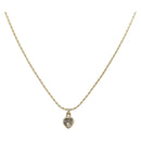Christian Dior Necklace metal Gold Tone Auth bs34192-1