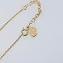 Christian Dior Necklace metal Gold Tone Auth bs34192-14