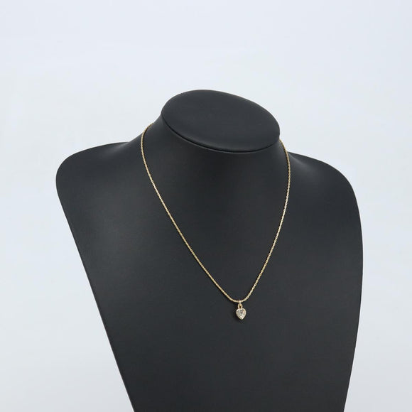 Christian Dior Necklace metal Gold Tone Auth bs34192