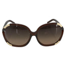 Chloe Sunglasses plastic Brown Auth bs34194-2