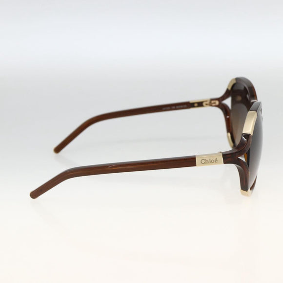 Chloe Sunglasses plastic Brown Auth bs34194