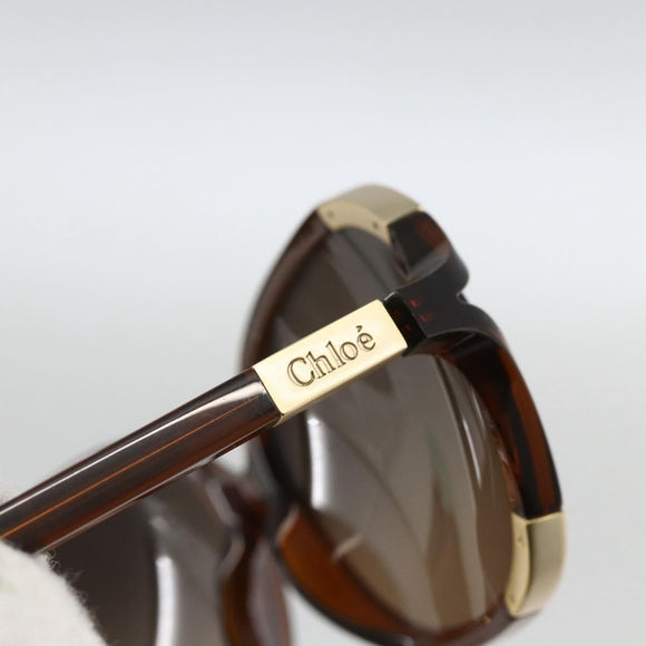 Chloe Sunglasses plastic Brown Auth bs34194