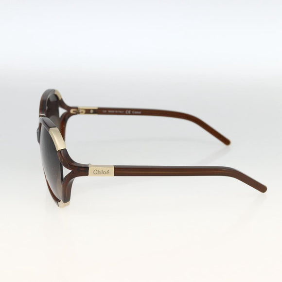 Chloe Sunglasses plastic Brown Auth bs34194