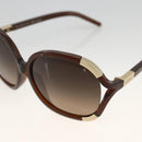 Chloe Sunglasses plastic Brown Auth bs34194-9