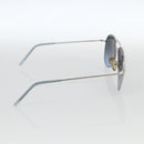 GUCCI Sunglasses metal Blue Auth bs34197-4