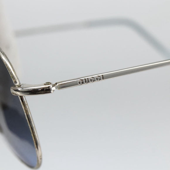 GUCCI Sunglasses metal Blue Auth bs34197