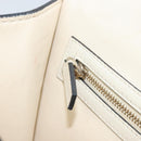 VALENTINO Chain Shoulder Bag Leather White Gold Auth bs34199-21