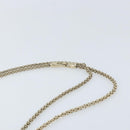 VALENTINO Chain Shoulder Bag Leather White Gold Auth bs34199-8