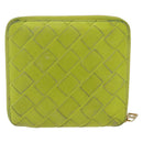 BOTTEGA VENETA INTRECCIATO Bifold Wallet Leather Yellow Gold Auth bs34204-2