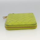 BOTTEGA VENETA INTRECCIATO Bifold Wallet Leather Yellow Gold Auth bs34204-4