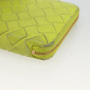BOTTEGA VENETA INTRECCIATO Bifold Wallet Leather Yellow Gold Auth bs34204-7