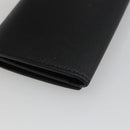 SAINT LAURENT Key Case Leather Black Silver Auth bs34205-16