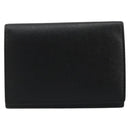 SAINT LAURENT Key Case Leather Black Silver Auth bs34205-13