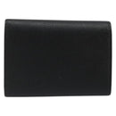 SAINT LAURENT Key Case Leather Black Silver Auth bs34205-2