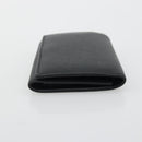 SAINT LAURENT Key Case Leather Black Silver Auth bs34205-3